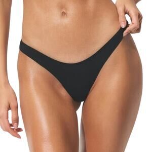 SKIMS Signature Swim Tanga Bikini Bottom Onyx S NWT $42